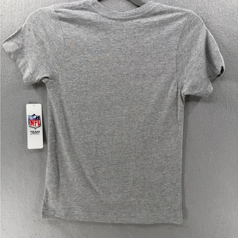 Detroit Lions Graphic‎ T Shirt Youth S 6/7 Gray Blue NFL Apparel Football 1934